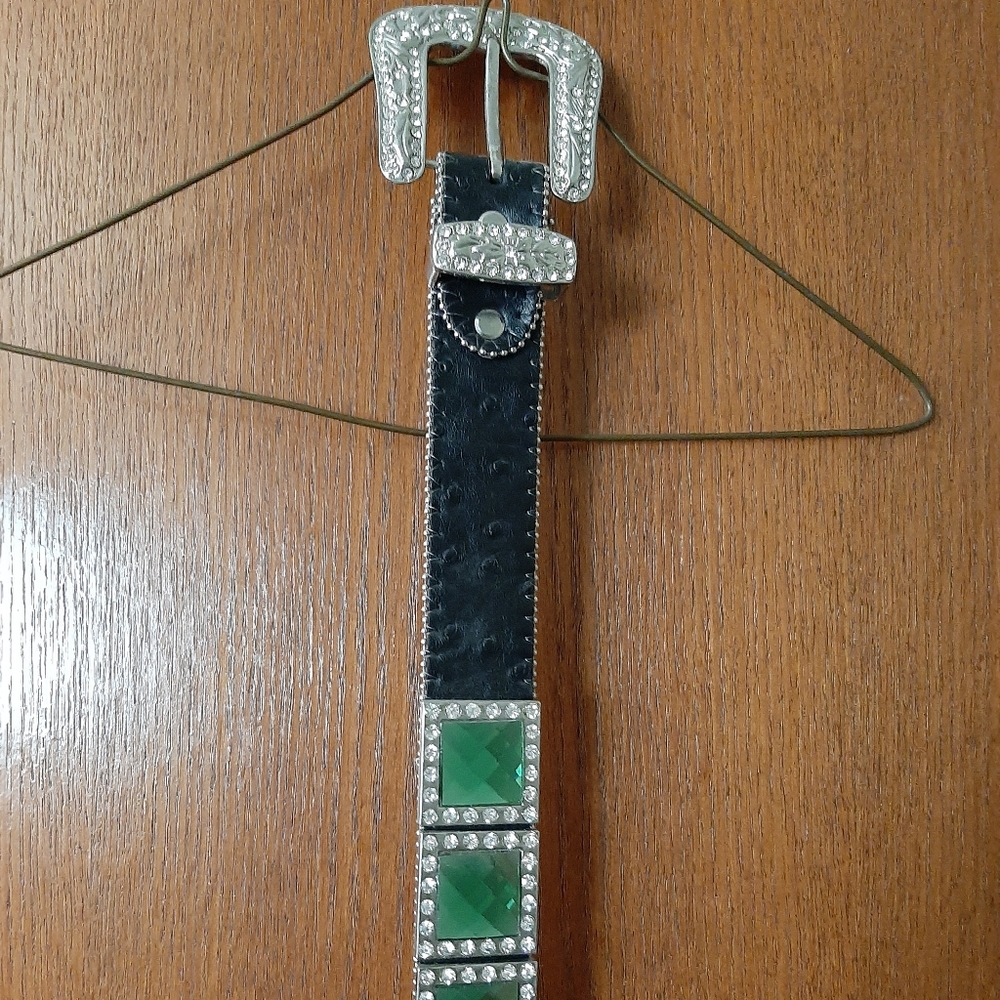 Atlas Green Square Diamond Belt